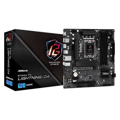 Asrock B760M PG LightningD4 Intel B760 LGA 1700 micro ATX