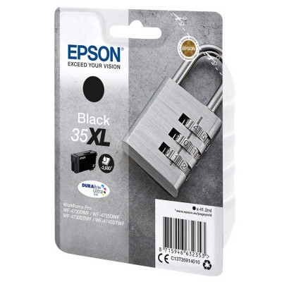 Epson Padlock Singlepack Black 35XL DURABrite Ultra Ink