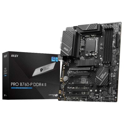 MSI PRO B760-P DDR4 II placa base Intel B760 LGA 1700 ATX