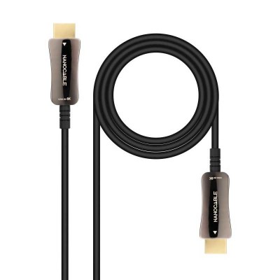 Nanocable Cable HDMI V2.1 AOC 8K@60Hz 4K@120Hz 48Gbps AM-AM, Negro, 20 m