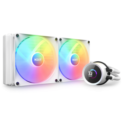 NZXT Kraken 280 RGB Procesador Sistema de refrigeración líquida todo en uno 14 cm Blanco 1 pieza(s)