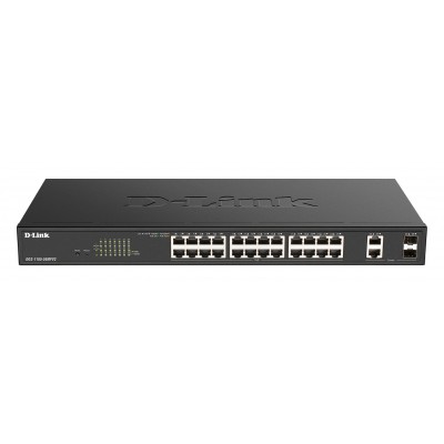 D-Link DGS-1100-26MPV2E switch Gestionado L2 Gigabit Ethernet (101001000) Energía sobre Ethernet (PoE) Negro