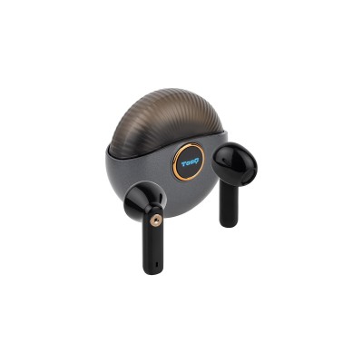 TooQ Snail Auriculares Inalámbricos + Micrófono Bluetooth con Estuche de Carga, GrisNegros