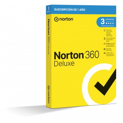 NortonLifeLock 360 Deluxe Seguridad de antivirus Base Español 1 licencia(s) 1 año(s)