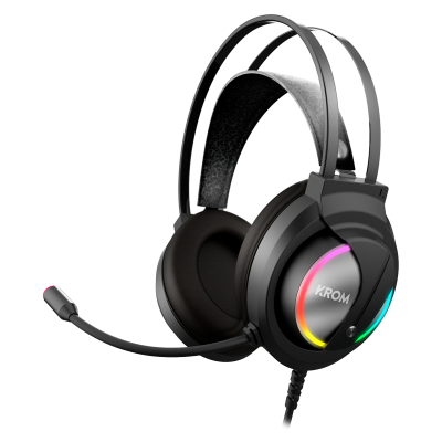 Krom Kappa Auriculares Alámbrico Diadema Juego Negro