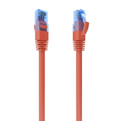 AISENS Cable De Red Latiguillo RJ45 Cat.6 UTP AWG26 CCA, Rojo, 5.0 m