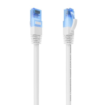 AISENS Cable De Red Latiguillo RJ45 Cat.6 UTP AWG26 CCA, Blanco, 0.5 m