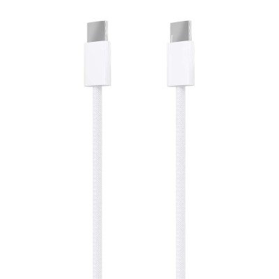 AISENS Cable USB 2.0 3A 60W Apple, tipo USB-CM-USB-CM, Blanco, 2.0m