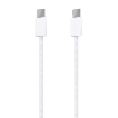 AISENS Cable USB 2.0 3A 60W Apple, tipo USB-CM-USB-CM, Blanco, 1.0m