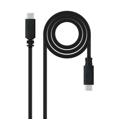 Nanocable Cable USB 2.0 3A, tipo USB-CM-USB-CM, Negro, 1.5 m