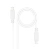 Nanocable Cable USB 2.0 3A, tipo USB-CM-USB-CM, Blanco, 1.5 m