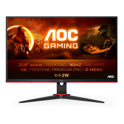 AOC 24G2SAEBK pantalla para PC 60,5 cm