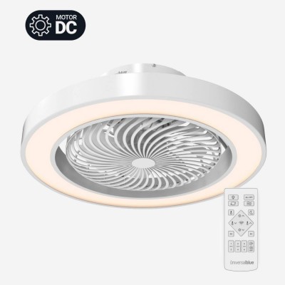 XALOC 7048W Ventilador de Techo Silencioso Box Fan Blanco