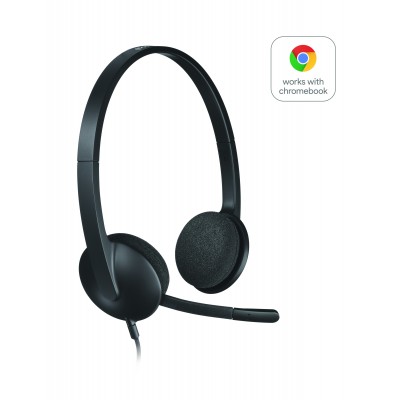 Logitech H340 Auriculares Alámbrico Diadema OficinaCentro de llamadas USB tipo A Negro