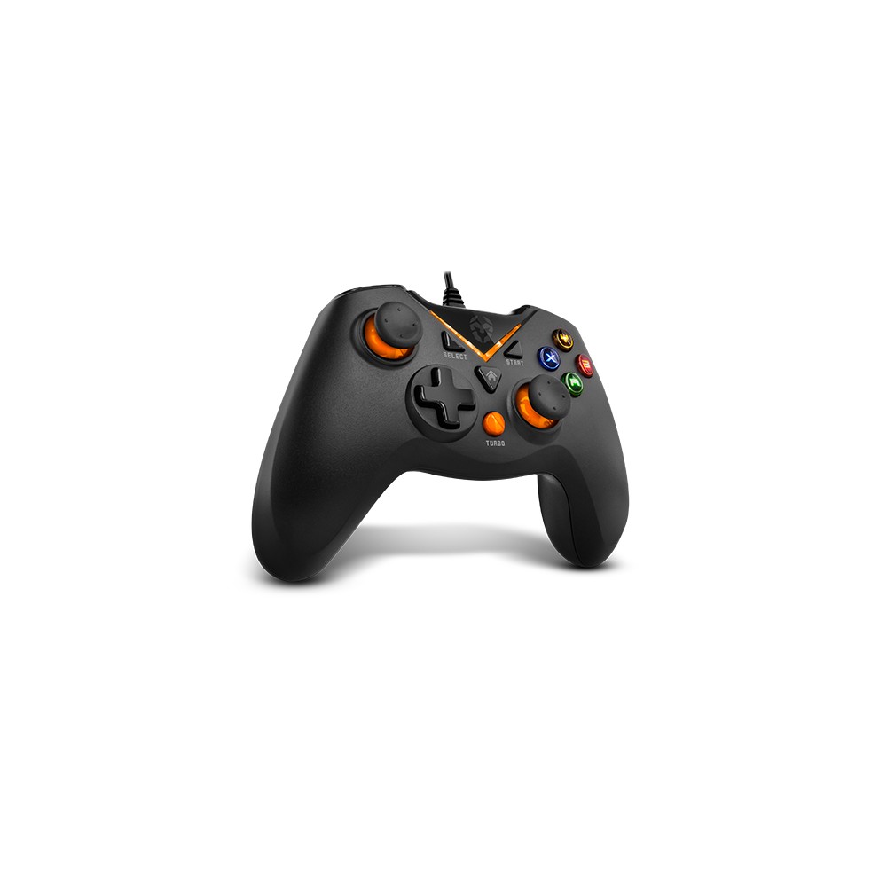 NOX NXKROMKEY mando y volante Negro USB Gamepad