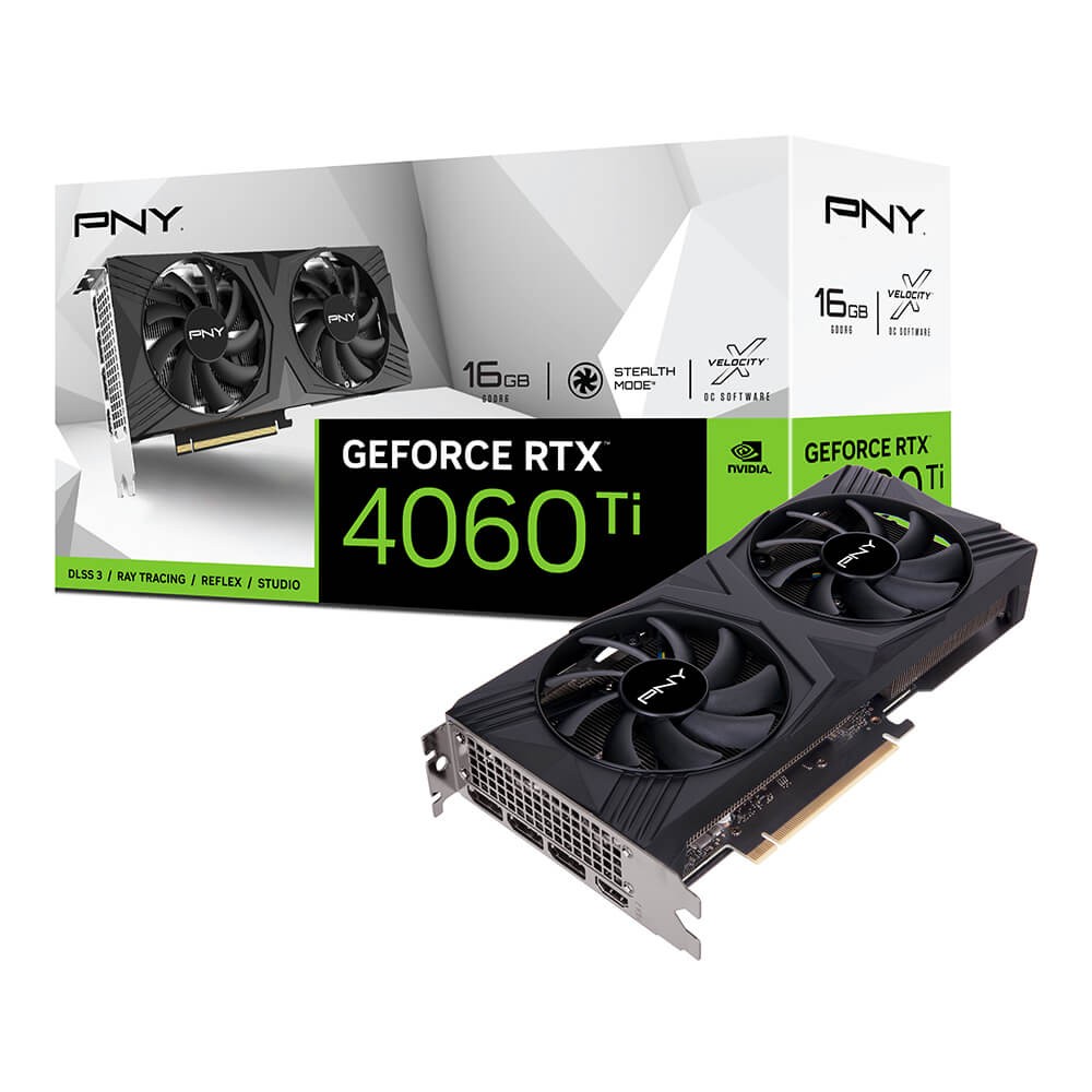 PNY VCG4060T16DFXPB1 tarjeta gráfica NVIDIA GeForce RTX 4060 Ti 16 GB