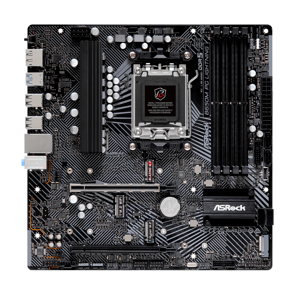 Asrock B650M PG Lightning AMD B650 Zócalo AM5 micro ATX