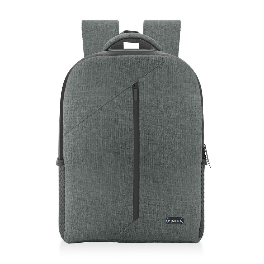 AISENS Mochila premium para portátil 15.6, Gris