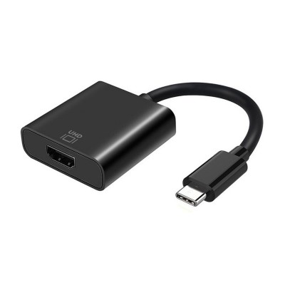 AISENS Conversor USB-C a HDMI 4k@60Hz, USB-CM-HDMIH, Negro, 15cm