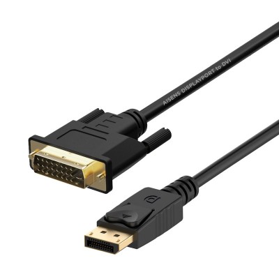 AISENS Cable conversor DisplayPort a DVI, DPM - DVIM, Negro, 2.0m