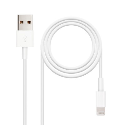 Nanocable CABLE LIGHTNING IPHONE A USB 2.0, IPHONE LIGHTNING-USB AM, 2.0 M