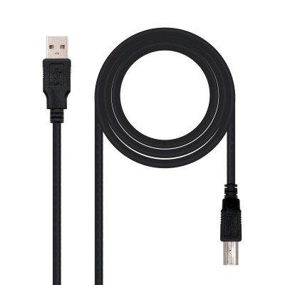 Nanocable CABLE USB 2.0 IMPRESORA, TIPO AM-BM, NEGRO, 3.0 M