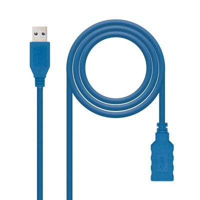 Nanocable CABLE USB 3.0, TIPO AM-AH, AZUL, 2.0 M