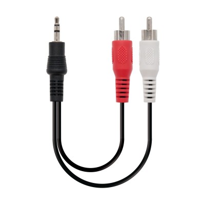 Nanocable 10.24.0305 cable de audio 5 m 3,5mm 2 x RCA Negro