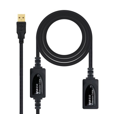 Nanocable CABLE USB 2.0 PROLONGADOR CON AMPLIFICADOR, TIPO AM-AH, 10 M