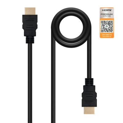 Nanocable HDMI V2.0, 1.5m cable HDMI 1,5 m HDMI tipo A (Estándar) Negro