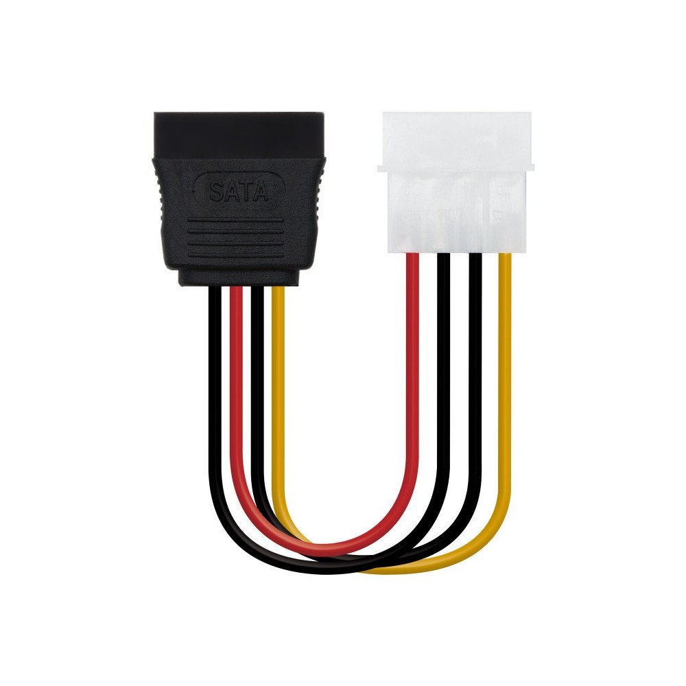 Nanocable CABLE SATA ALIMENTACION 5.25"(MOLEX 4PIN)M-SATAH 16CM OEM