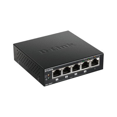 D-Link DGS-1005PE switch No administrado L2 Gigabit Ethernet (101001000) Energía sobre Ethernet (PoE) Negro