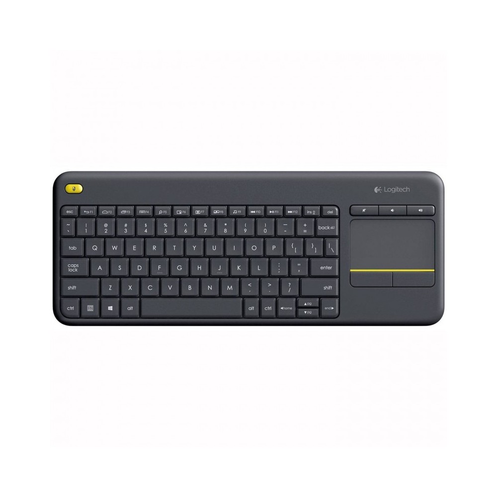 Logitech K400 Plus teclado RF inalámbrico QWERTY Español Negro