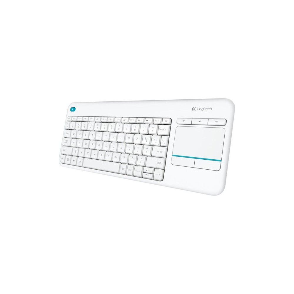 Logitech K400 Plus Teclado Rf Inalámbrico Qwerty Blanco 1663