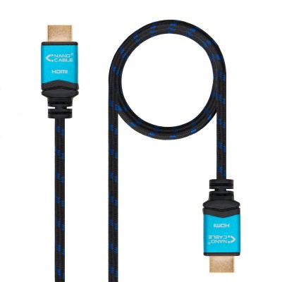 Nanocable Cable HDMI V2.0 4K@60GHz 18 Gbps AM-AM, negro, 1.0 m.