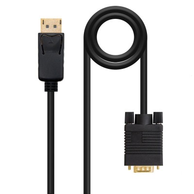 Nanocable Cable conversor DISPLAYPORT a VGA, DPM - VGAM, Negro, 2.0 M