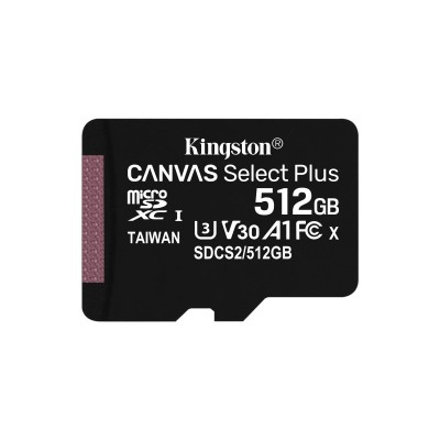 Kingston Technology Canvas Select Plus 512 GB SDXC UHS-I Clase 10